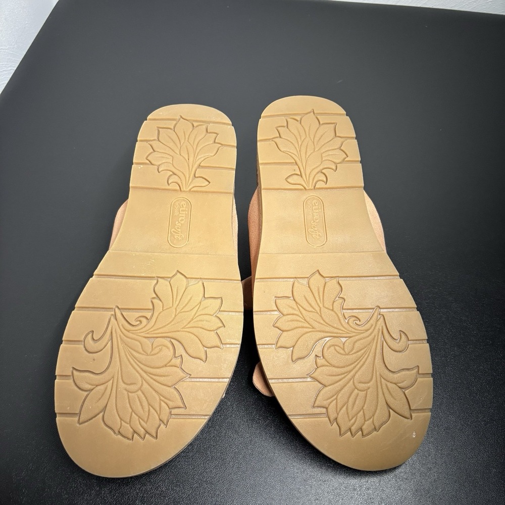 Eurosoft Women's Golden Light Pink Slide Sandals Size 10M Slip On Comfy‎ Casual - Picture 7 of 9